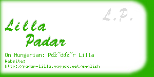 lilla padar business card